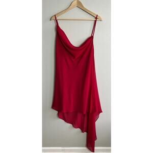 House of Harlow 1960 Red Asymmetrical Dress
